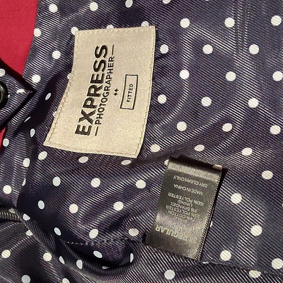 Express Red Men's Blazer - Picture 7 of 8